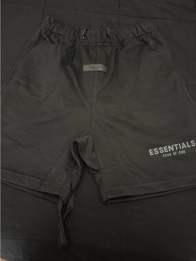 Essentials Fear of God Black Athletic Shorts